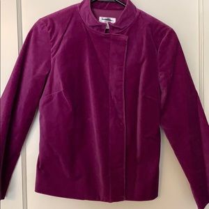 Cropped purple blazer